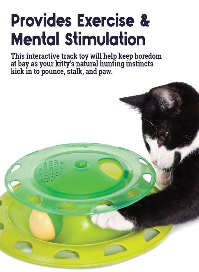 Petstages Combo of Petstages Catnip Chase Track Cat Toy 24 cm with 3 Pack of Kittos Salmon Rings Cat Treats, 35 g - Image 4